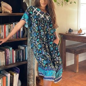 Floral Tunic Dress/ Moomoo Flowy Dress
